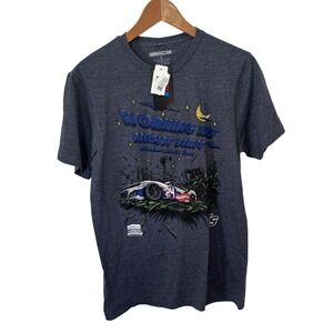 NASCAR Iowa Corn 350 Working the Night Shift Graphic T-Shirt Mens Small NWT Grey